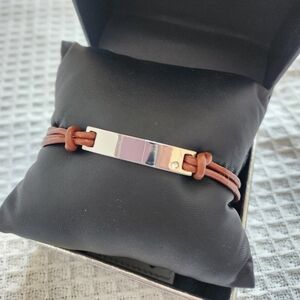 NIB Brown Leather Bracelet
